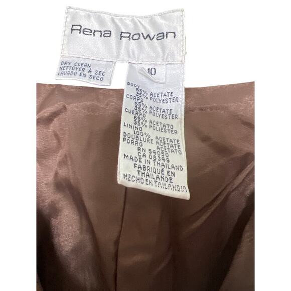 Rena Rowan Women’s Brown Pants Suit Size 14. - Picture 6 of 8